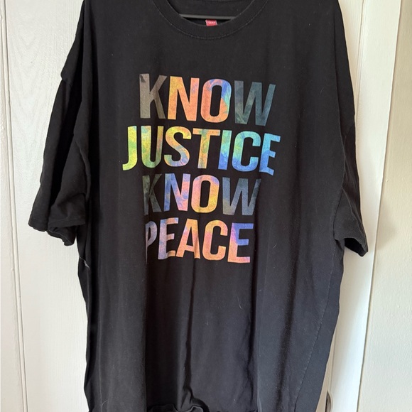 Hanes Black Short Sleeve Tees with Bold Graphic Designs - Picture 1 of 1